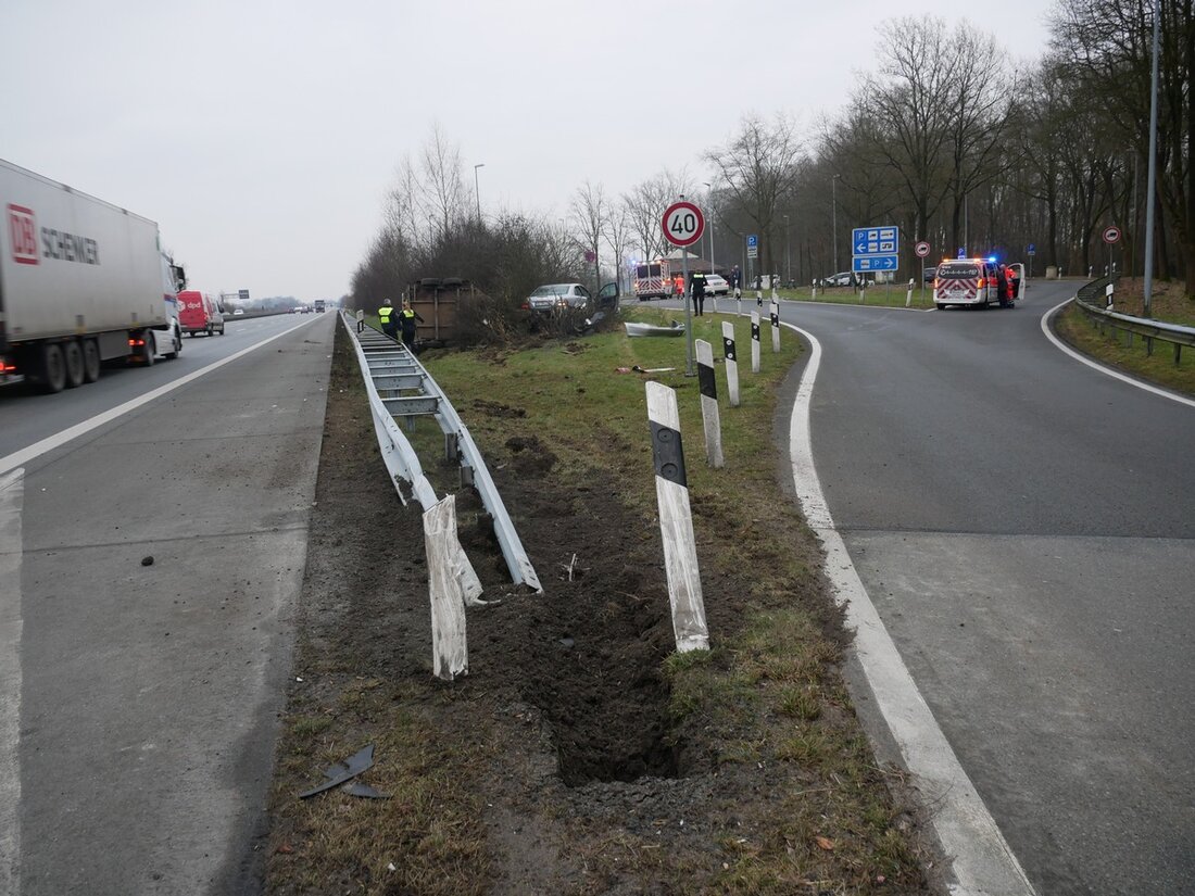 Am 15.02.2025 kam es auf der BAB 1 zu einem Unfall mit Pferdeanhänger. Ein Pkw-Fahrer verlor die Kontrolle, verletzte sich und sein Pferd.