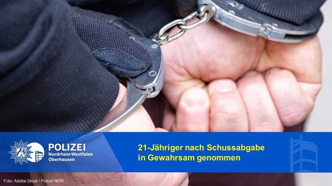 Ein 21-Jähriger wurde nach Schussabgabe während eines familiären Streits in Oberhausen in Gewahrsam genommen. Ermittlungen laufen.