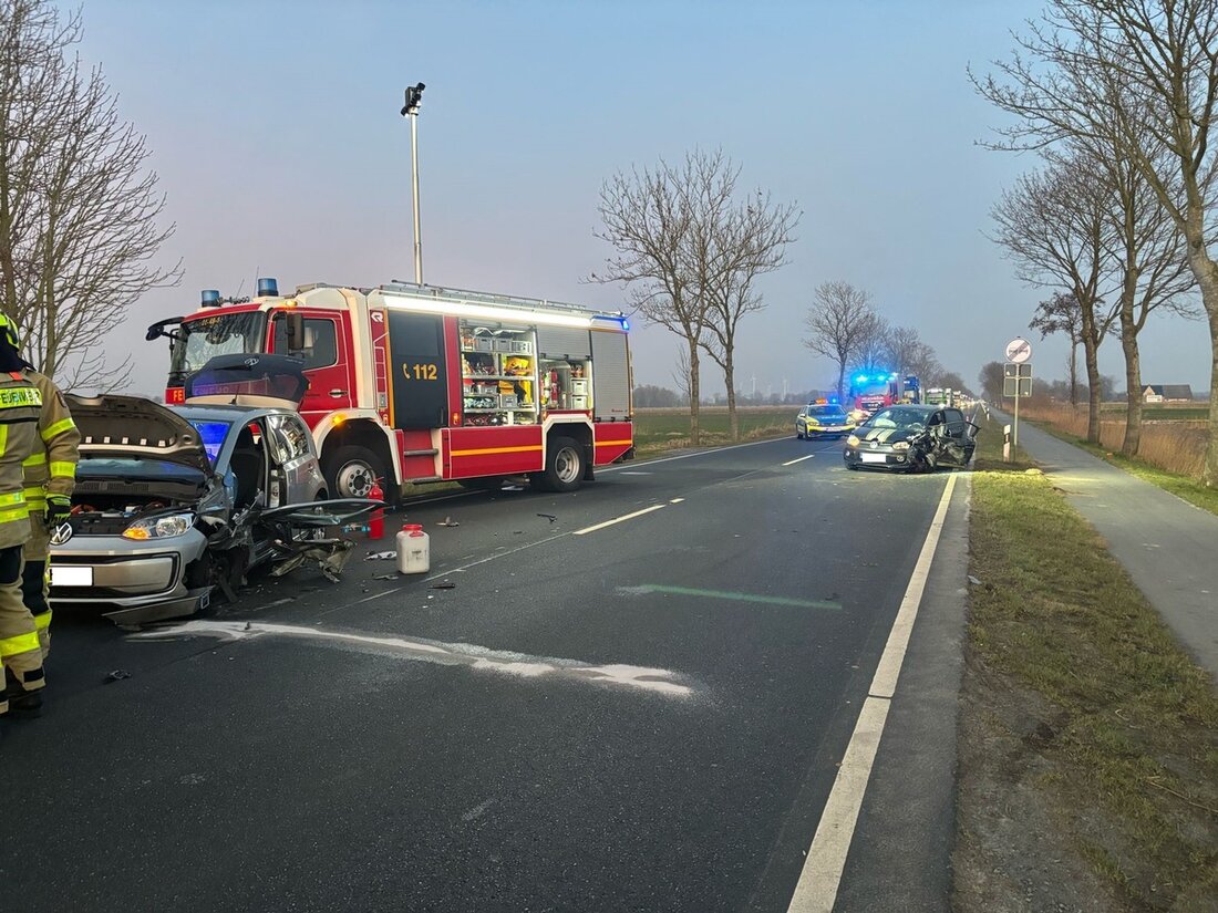 Verkehrsunfall auf der B73: Zwei Verletzte nach missglücktem Überholmanöver. Vollsperrung führt zu erheblichen Verkehrsbehinderungen.