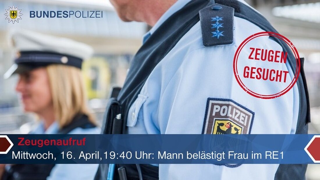Ein unbekannter Täter floh nach einem Sexualdelikt im Münchener Regionalzug. Die Bundespolizei sucht Zeugen und Hinweise.