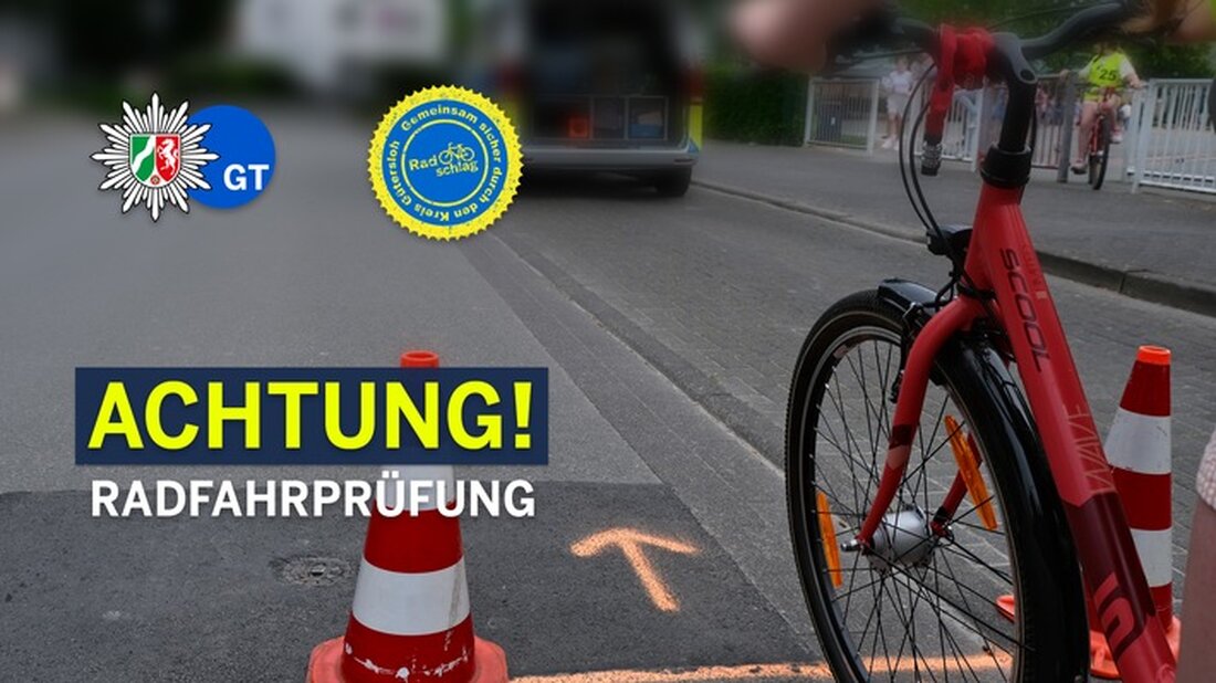 Am 10.04. führt die Paul-Maar-Schule in Rietberg eine Radfahrprüfung durch. Schüler testen ihre Verkehrssicherheit im öffentlichen Raum.