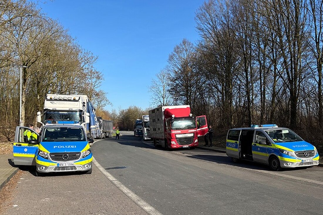 Die Polizeibehörde Steinfurt führte im Rahmen der "Roadpol"-Aktionswoche umfangreiche Lkw-Kontrollen durch, um Verkehrssicherheit zu erhöhen.