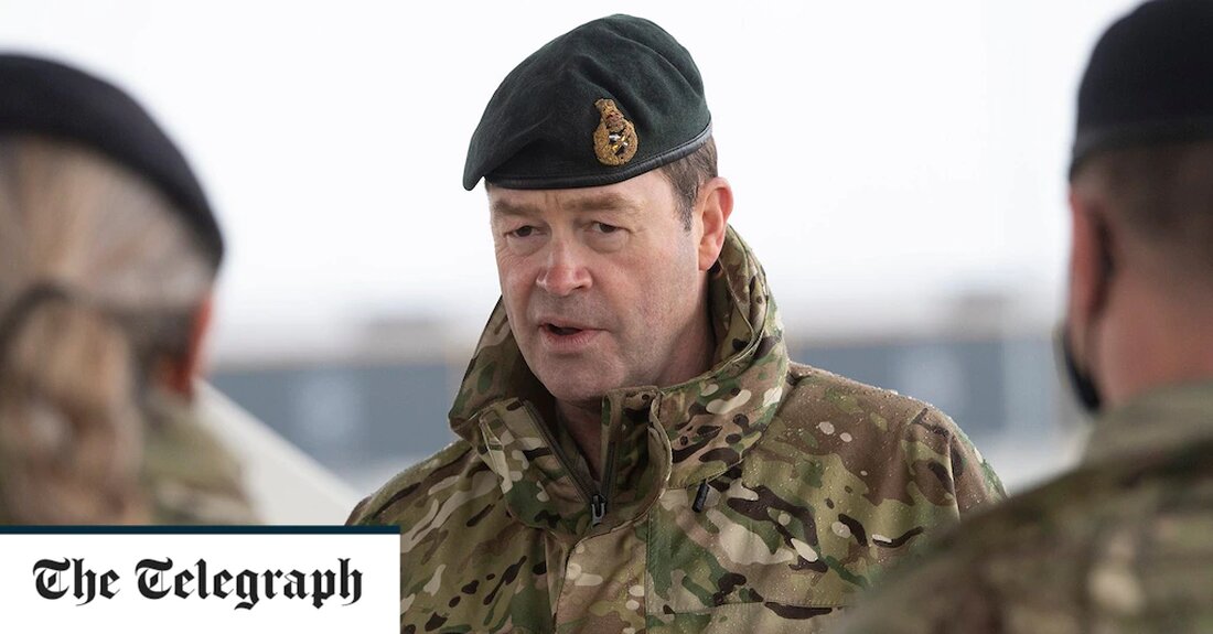 Großbritannien stehe vor seinem „1937-Moment“ und müsse bereit sein, „zu kämpfen und zu gewinnen“, um die Bedrohung durch Russland abzuwehren, sagte der Chef der britischen Armee am Dienstag. In seiner ersten öffentlichen Rede als Generalstabschef wird General Sir Patrick Sanders davor warnen, dass das Vereinigte Königreich bereit sein muss, „schnell zu handeln“, um den russischen Expansionismus einzudämmen. Sir Patricks Vergleich der russischen Invasion mit dem Aufstieg Nazideutschlands kam, als am Montag bei einem Raketenangriff auf ein überfülltes Einkaufszentrum in der ukrainischen Innenstadt von Kremenchuk mindestens 10 Zivilisten getötet und Dutzende weitere verletzt wurden. Wolodymyr Selenskyj, der ukrainische Präsident, sagte, dass &hellip;