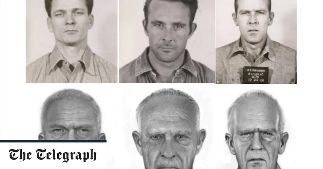 Sechzig Jahre nach einer berüchtigten Flucht aus Alcatraz hat die Gefängnispolizei altersbezogene Bilder der waghalsigen Sträflinge veröffentlicht. Clarence Anglin, John Anglin und Frank Morris brachen am 11. Juni 1962 aus dem Gefängnis von San Francisco aus, wo sie wegen bewaffneter Raubüberfälle eine Haftstrafe absitzen. Sie schafften es, nachdem sie ein Jahr damit verbracht hatten, einen Tunnel mit Löffeln zu graben, Stangen hochzuklettern und Wachen auszuweichen, bevor sie planten, mit einem Floß zurück zum Festland zu fahren. Aber ob das Trio es auf die andere Seite geschafft hat, war ein Thema der Massendebatte. Die Gruppe, die beide wegen bewaffneten Raubüberfalls im &hellip;