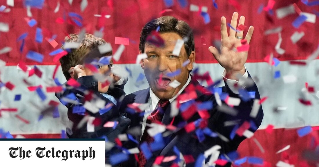 US Midterms Ron DeSantis stützte sich auf Winston Churchill, als er seine erdrutschartige Wiederwahl als Gouverneur von Florida als „Sieg für die Ewigkeit“ bezeichnete. Herr DeSantis, der wahrscheinlichste republikanische Rivale von Herrn Trump im Jahr 2024, hat ein potenzielles Angebot des Weißen Hauses gestärkt, indem er seine Gewinnspanne in dem kritischen Schlachtfeldzustand erhöht hat. Der 44-Jährige hat sich den Spitznamen „Amerikas Gouverneur“ von Republikanern verdient, die von seinem „Anti-Wake“-Kreuzzug und seiner Ablehnung von Lockdowns beeindruckt sind. Herr DeSantis baute in seiner Siegesrede am Dienstagabend in Tampa auf dem Thema auf und wiederholte Sir Winstons rhetorische Schnörkel, als er gegen Liberale &hellip;