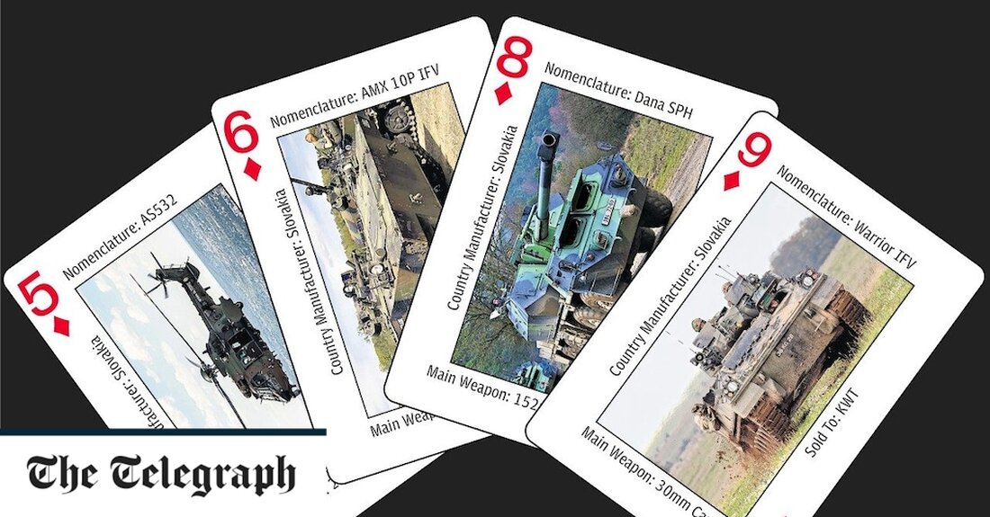 Vor zwanzig Jahren wurden den US-Streitkräften Spielkarten mit Fahndungsfotos von Saddam Hussein und seinen Top-Leutnants ausgegeben, um bei der Fahndung nach dem irakischen Diktator zu helfen. Jetzt hat das Pentagon Soldaten eine neue Hand gegeben, um ihnen bei einem anderen Problem zu helfen – dem schwindelerregenden Aufgebot an Nato-Waffen, die in die Ukraine geschickt wurden. Das neue Deck verfügt über 52 Waffensysteme, darunter Panzer, Hubschrauber und Raketenwerfer, sowie zwei Joker, berichtete die New York Times. Ein Pentagon-Sprecher sagte der Zeitung, dass sich das Deck auf „Nato-Ausrüstung konzentriert, die sich in Nicht-Nato-Ländern verbreitet hat“. Und obwohl er die Ukraine nicht erwähnte, &hellip;