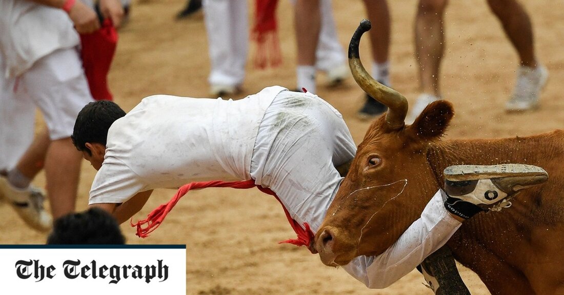 Tausende Menschen nahmen am Freitag am ersten Stierlauf beim San-Fermín-Fest in der spanischen Stadt Pamplona teil. Mehrere Läufer erlitten Stöße und Stürze, aber niemand wurde von den Tieren aufgespießt, was bei dem Spektakel häufig vorkam. Das Festival zieht jedes Jahr Hunderttausende Touristen an, letztes Jahr waren es fast 1,7 Millionen Besucher. Während der Veranstaltung am Freitag stürmten sechs Bullen, geführt von sechs zahmen Ochsen, etwa zwei Minuten und 30 Sekunden lang durch die Straßen von Pamplona, ​​bevor sie die Stierkampfarena erreichten. Es war der erste von acht Läufen, die in den kommenden Tagen stattfinden sollten. Berühmt wurde das Festival durch &hellip;