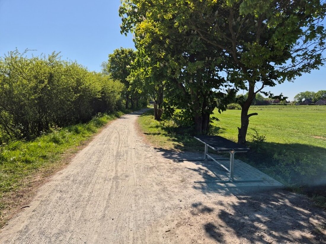 Unbekannte Täter beschädigten eine Picknick-Bank am Kronshörner Padd. Polizei bittet um Hinweise zu dem Vorfall vom 11. Mai 2025.