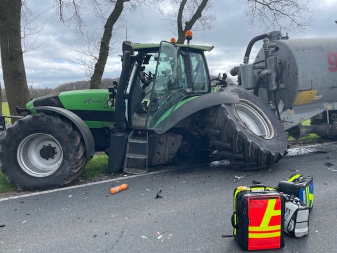 Ein Verkehrsunfall auf der L128 zwischen Wollingst und Osterndorf am 09.04.2025 injurierte einen 89-jährigen PKW-Fahrer schwer.