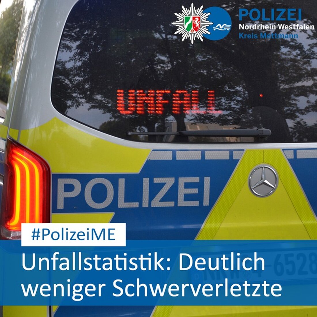 Die Kreispolizeibehörde Mettmann präsentiert die Verkehrsunfallbilanz 2024: weniger Schwerverletzte trotz steigender Unfallzahlen.