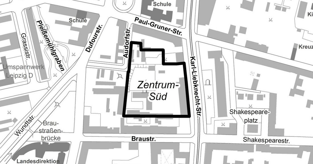 Vorhabenbezogener Bebauungsplan Nr. 388 Quartier am Volkshaus, Leipzig-Mitte Die IVG der ver.di mbH beabsichtigt als Vorhabenträgerin ihr 13.000 m² großes Gesamtareal für die Gewerkschaft zu einem „Quartier Neuer Arbeit“ mit ergänzendem Wohnen und einer Kindertagesstätte zu entwickeln. Als planungsrechtliche Grundlage muss der vorhabenbezogene Bebauungsplan aufgestellt werden. Im Rahmen der frühzeitigen Öffentlichkeitsbeteiligung können Stellungnahmen bis zum 18. Juli 2023 abgegeben werden. Geltungsbereich vorhabenbezogener Bebauungsplan Nr. 388, Quartier am Volkshaus Frühzeitige Beteiligung der Öffentlichkeit Zum vorhabenbezogenen Bebauungsplan Nr. 388 „Quartier am Volkshaus“ wird die frühzeitige Beteiligung der Öffentlichkeit nach § 3 Abs. 1 Baugesetzbuch (BauGB) durchgeführt. Das Plangebiet befindet sich in Leipzig &hellip;
