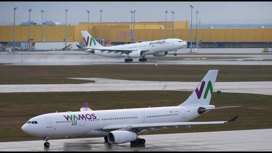 Dieses Video zeigt den Besuch eines Airbus A330 von Wamos Air am Flughafen Leipzig / Halle (LEJ). Sie können verschiedene Fahrten / Bewegungen auf den Rollwegen, das Parken am 1. April West sowie Nahaufnahmen und die Rückfahrt nach Madrid (MAD) sehen. Youtube-Link