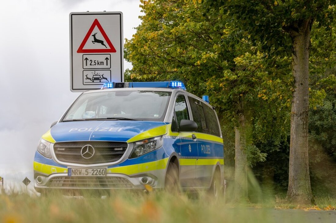 Die Polizei Coesfeld führte an der L577 Geschwindigkeitskontrollen durch, um Wildunfälle zu reduzieren. 40 Unfälle seit 2019.