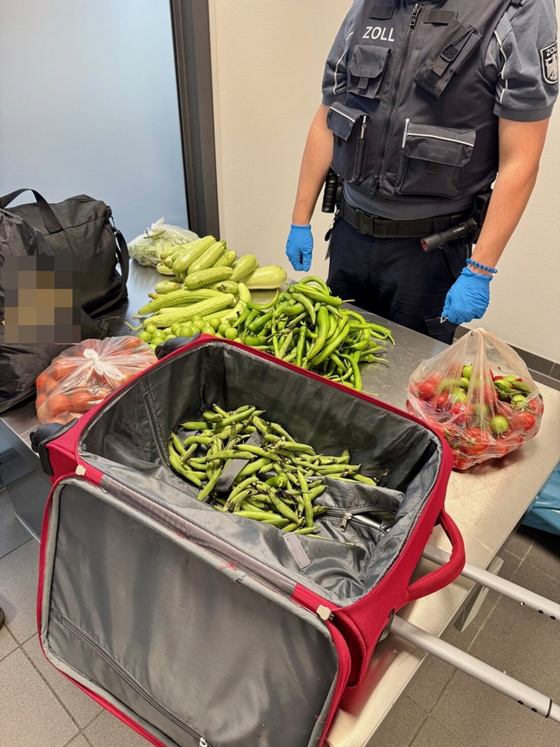 Saarbrücker Zöllner entdecken 19 kg verbotene Lebensmittel und unversteuerte Zigaretten bei Reisender aus der Türkei.