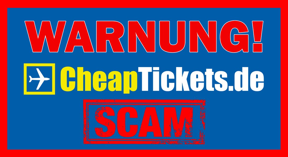 Vorsicht ist geboten bei dem Reiseanbieter Cheaptickets. Nicht nur erreichten uns viele Meldungen über im Stich gelassene Reisende sowie Notfälle, Schicksalsschläge und Verzweiflung im fremden Land, als auch wurde einer unserer Redakteure, in einem fremden Land auf der anderen Seite der Erde vom Reiseanbieter nicht nur im Stich gelassen, sondern auch nachweislich von Cheaptickets des Geldes für die besagte Reise betrogen. Viele kennen die normale Prozedur eines stornierten Fluges: Der Reiseanbieter stellt einen Ersatzflug bereit und kümmert sich darum, dass sowohl Fluggesellschaft, Flughafen und Mitarbeiter dafür Sorge tragen, dass Ihre bezahlte Reise erfolgreich verläuft. Zur Not werden die Kosten für …