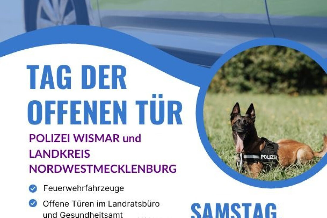 Polizei und Kreisverwaltung Nordwestmecklenburg laden am 24. Mai 2025 zu einem Familiensonntag mit zahlreichen Aktivitäten ein.