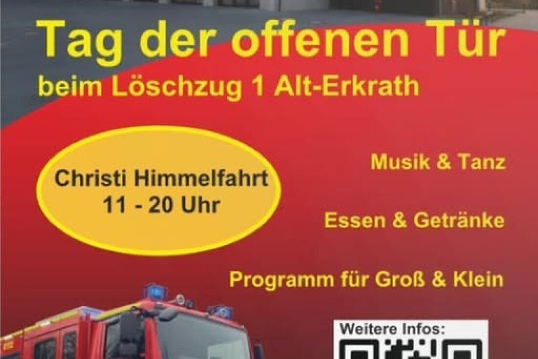 Am 29. Mai 2025 öffnet der Löschzug Alt-Erkrath seine Tore zum Tag der offenen Tür. Erleben Sie ein vielfältiges Programm zum 125-jährigen Jubiläum der Feuerwehr Erkrath!