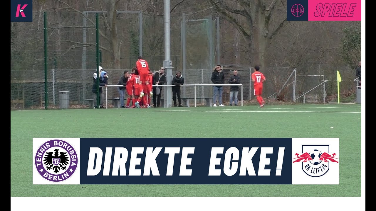 Direkter Eckball im Spitzenspiel der B-Junioren Regionalliga! | Tennis Borussia - RB Leipzig II