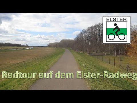 Auf dem Elsterradweg von Leipzig nach Halle