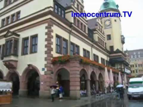 Marktplatz von Leipzig in Sachsen - hier ist immer was los