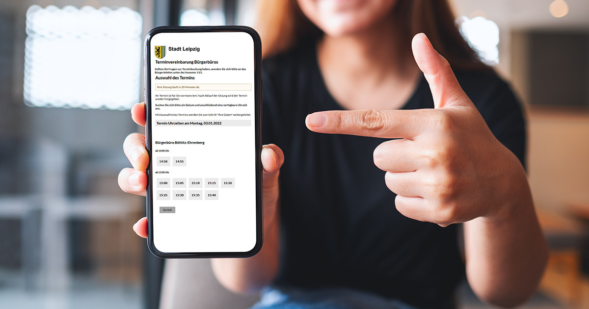 "Neu: Online-Terminvergabe bei der Bußgeldbehörde in Leipzig"