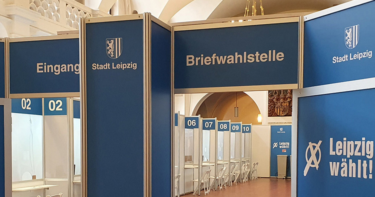 Rekordzahl an Briefwählern für Landtagswahl in Leipzig 2024