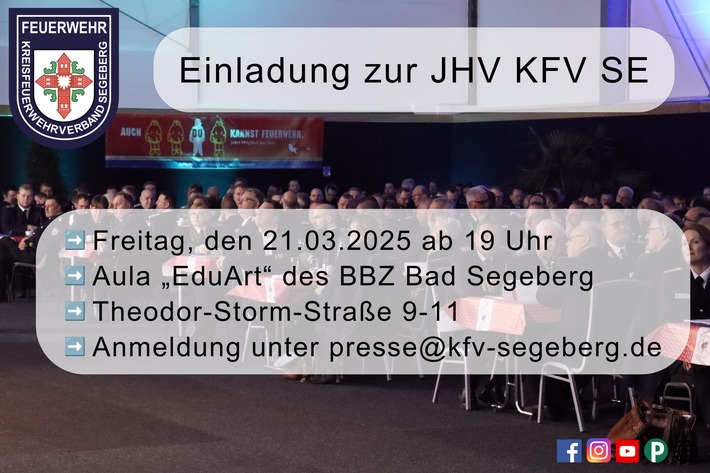 Einladung zur Jahreshauptversammlung: Segebergs Feuerwehr zeigt Präsenz!