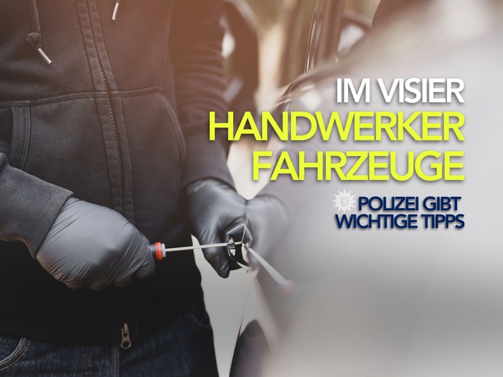 Sorgfalt pflicht: Polizei warnt vor Diebstählen bei Handwerkern!