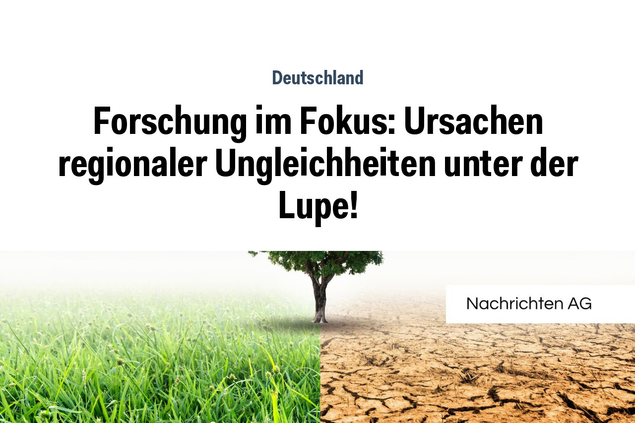 Forschung im Fokus: Ursachen regionaler Ungleichheiten unter der Lupe!
